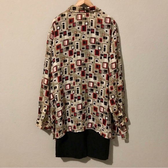 Long Button Up Artsy Shirt - Picture 4 of 7